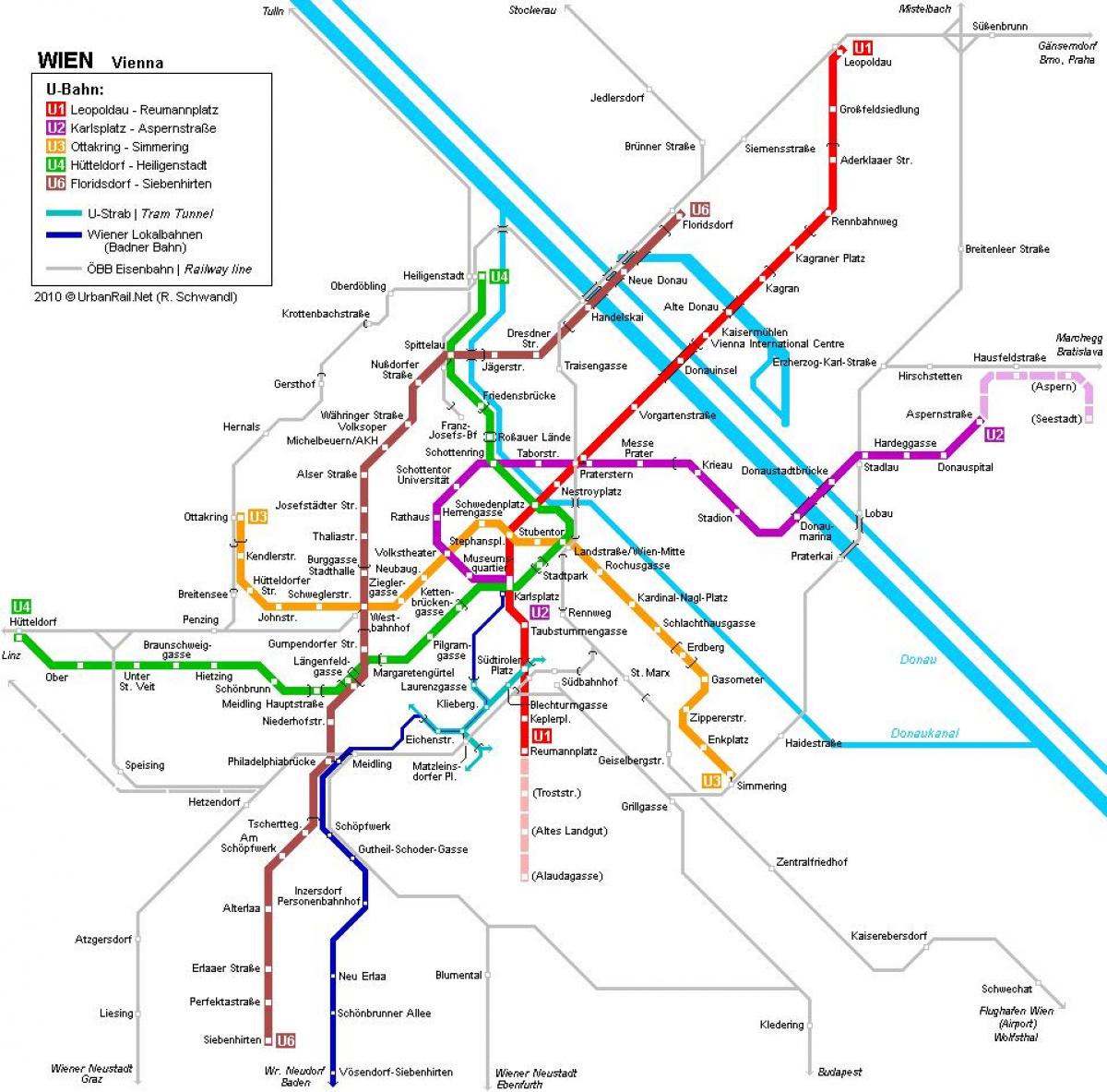 Vyana sxemi və metro Münhen