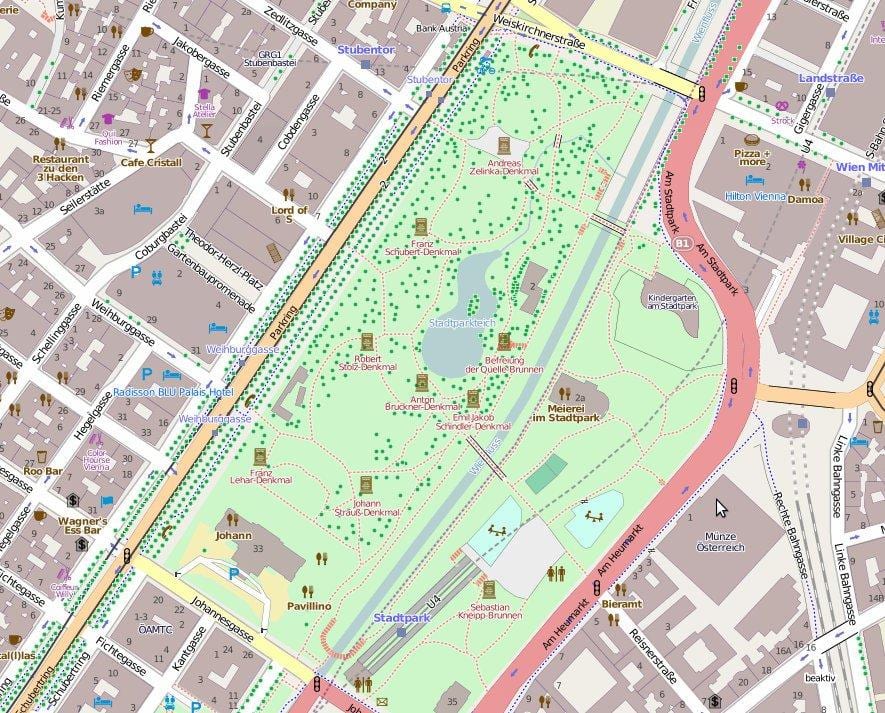 Kart stadtpark Vyanada