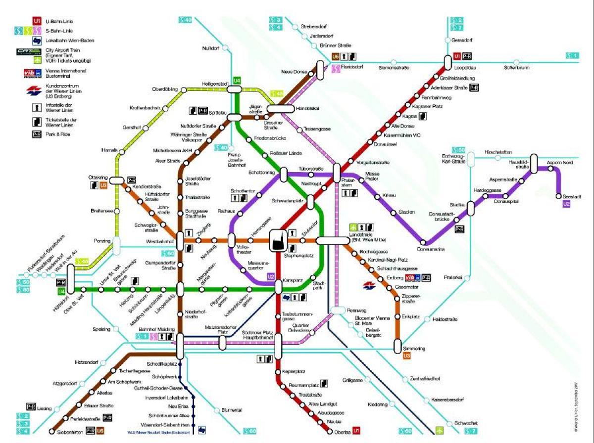 Vyana metro xəritəsi