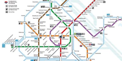 Vyana metro xəritəsi 
