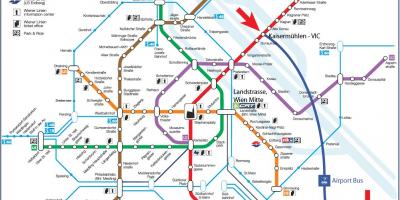 Metro xəritəsi Vyana 