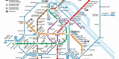 Metro xəritəsi Vyana