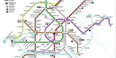 Vyana metro xəritəsi