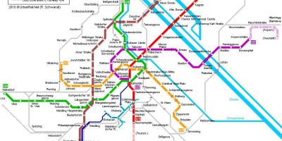 Vyana sxemi və metro Münhen